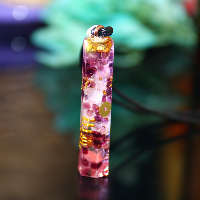 Download main imagesDownload variant imagesDownload description imagesAURA REIKI Orgonite Energy Pendant Transfer Natural Crystal Sweater Chain Men And Women Necklace Bring Lucky Healing Wicca