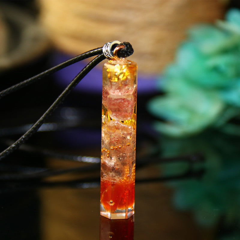 Download main imagesDownload variant imagesDownload description imagesAURA REIKI Orgonite Energy Pendant Transfer Natural Crystal Sweater Chain Men And Women Necklace Bring Lucky Healing Wicca