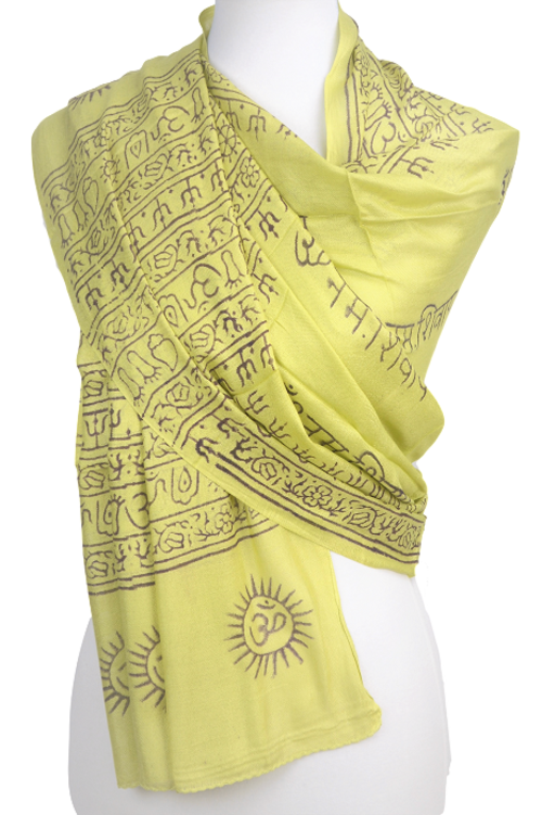 OM Ganesha Mantra Meditation Prayer Shawl