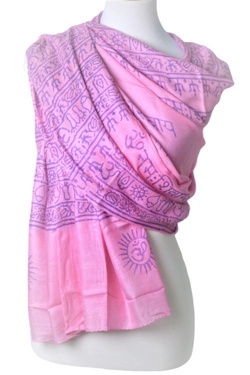 OM Ganesha Mantra Meditation Prayer Shawl