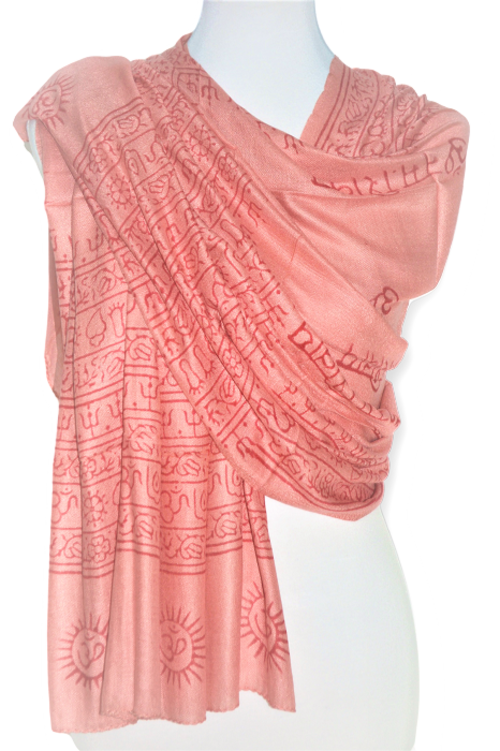 OM Ganesha Mantra Meditation Prayer Shawl