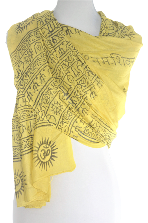 OM Ganesha Mantra Meditation Prayer Shawl